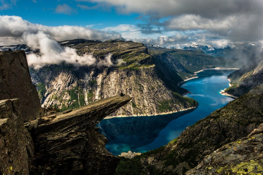 The Lightweight Bikepacking Checklist I’d Actually Recommend water, trolltunga, nature, ringedalsvannet, norway, mountain, landscape, the nature of the, clouds, skjeggedal